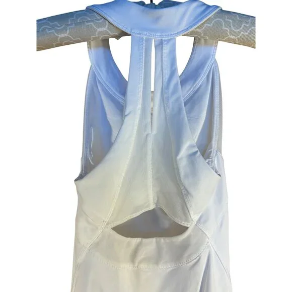 Lululemon Womens XS White Racerback Compression Tank Top Built in Bra - Picture 2 of 8